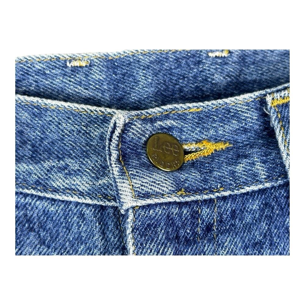 Vintage Lee Riders Tapered High Rise Acid Wash De… - image 5